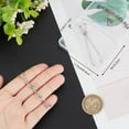 thumbnail image 2 of 2 piezas de cadena corta de 6 cm para hacer pulseras de plata de ley 925, ajustables, de color platino., 2 of 5