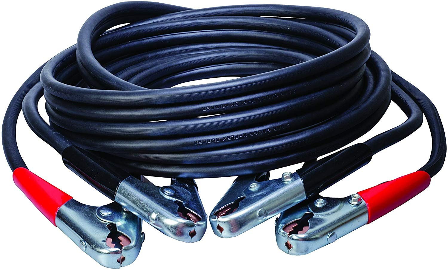New 25ft 2 GA Booster Jumper Cables Auto Car Jumping Cables Heavy Duty Gauge Set 