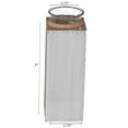 thumbnail image 2 of IH Casa Decor White Wooden Tealight Candle Holder With Rope 8", 2 of 4