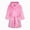 H339-Pink, variant on NOLDARES Hooded Herringbone Boy's And Girl's,Fleece Soft Spa Kimono Long Robe, Kids Comfy Sleepwear Bathrobe(H339-Hot Pink)