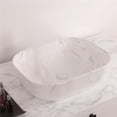 thumbnail image 1 of Whitehaus Collection WH71302-F12 Isabella Plus Collection Rectangular Above Mount Basin with Center Drain - Carrara White, 1 of 1