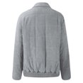 thumbnail image 6 of Weekend Big Promotion! ChaoHeng Ladies Jackets Clearance with Hood Fashion Trendy,Fashion Women Pockets Versatile Long Sleeve Solid Casual Outwear Jackets Zipper Coat(Gray,XXL), 6 of 6