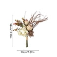thumbnail image 3 of Ramo de seda artificial para decorar la mesa del comedor o la sala de estar – Adornos de flores artificiales para el hogar, bodas y fiestas – Centro de mesa, 3 of 6