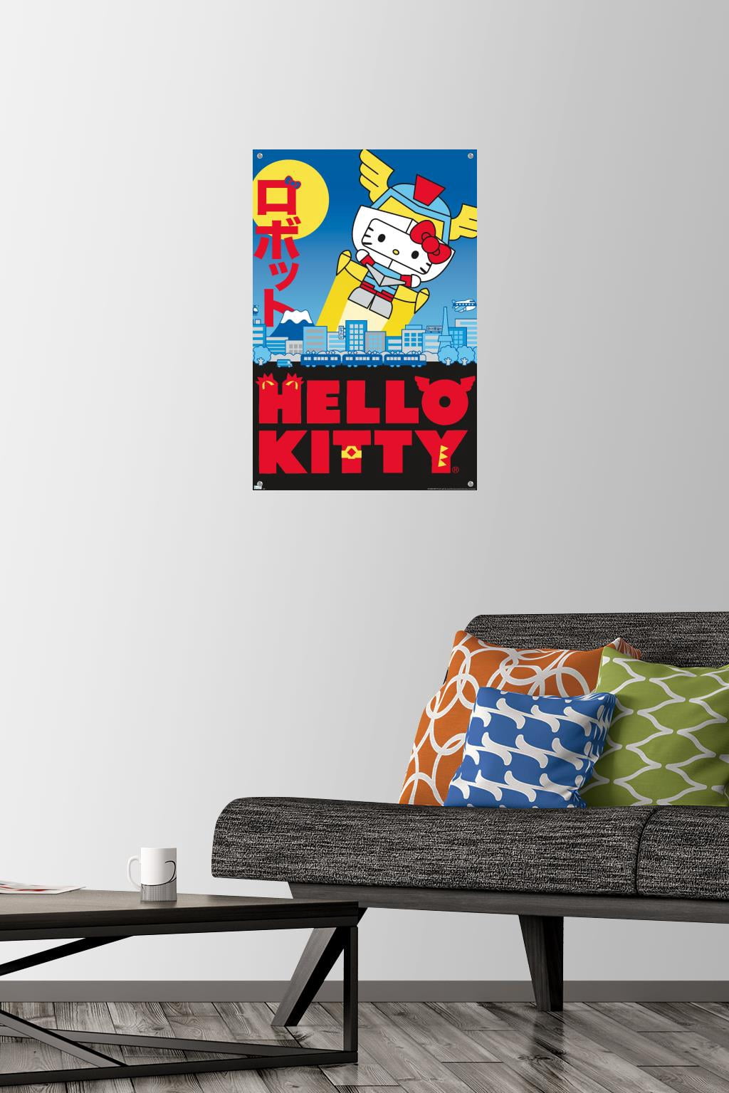 Hello Kitty - KaiJu Wall Poster with Push Pins, 14.725" x 22.375"
