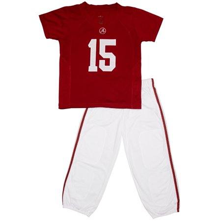 Alabama Crimson Tide Toddler Two Piece Football Uniform Pajama Set Maroon