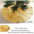 thumbnail image 4 of 48-Inch Embroidery Sequin Christmas Tree Skirt, Gold, 4 of 7