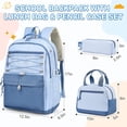 thumbnail image 2 of DAKIMOE 3 PCS School Backpacks for College Teens Cute Girlish Middle High School Bookbag Large Capacity Lightweight Waterproof Daypack for Students, 2 of 8
