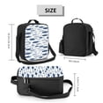 thumbnail image 2 of Naloa Blue Fish Lunch box Lunch bag for men women Large capacity Lunchbox Insulated Lunch bag Lunch box cooler, 2 of 7