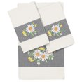 thumbnail image 2 of Linum Home Textiles 3 Pieces Texture/Embroidery Cotton Bath Towel, 54" x 27", off-White, 2 of 3