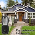 thumbnail image 4 of Key Lock Box with Push Button Wall Mounted Spare Key Storage Box Portable Combination Key Lock Box Weatherproof Safe Key Keeper Box for Home Realtors Landlord Property Management, 4 of 11