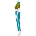 thumbnail image 3 of Sexy Crop Top Pants Green Uniform Women Halloween Carnival Outfits, 3 of 7