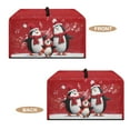 thumbnail image 6 of FOR U DESIGNS Penguin Music Note Pattern Microwave Oven Cover Foldable Machine Protector Decorative Dustproof Protections for Toaster Oven Christmas Decoration Accessories-S, 6 of 8