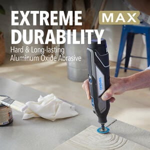 Dremel Max Life EZ411HP EZ Lock 1-1/2" 60-Grit Coarse Sanding Disc, Rotary Tool Accessory for Metal, Stone, Wood & Plastic