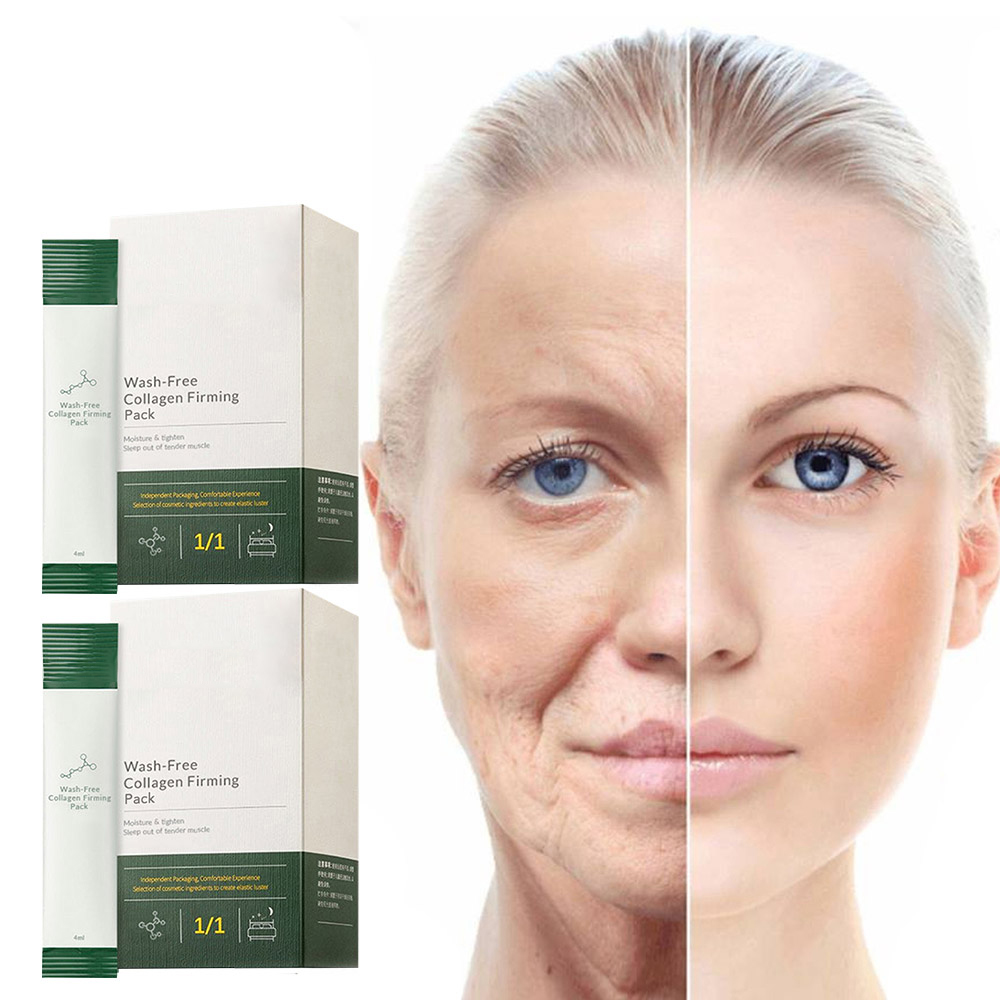 Collagen Firming Facial Mask,Wash Free Moisturizing Sleeping Mask