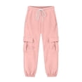 thumbnail image 4 of Ashirexll Boys Sweatpants Solid Color Sweatpants Cargo Pants Sports Casual Pants for 5-15 Years, 4 of 7