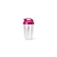 thumbnail image 3 of Set de vasos nutribullet® para llevar de 700 ml con tapa abatible, color rosa y blanco, 3 of 8