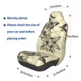 thumbnail image 3 of Daiia Vintage Floral Printed Car Seat Cover - Waterproof & Sweatproof - Universal Fit, Machine Washable, Non-Slip - Seat Protector for Car, Truck, SUV, Van (1 Pack), 3 of 5