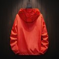 thumbnail image 3 of Men's Autumn Winter Casual Color Plus Size Hoodie Zipper Outdoor Sport Coat XL, 3 of 5