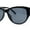 All Black, variant on Womens Luxury Thick Plastic Oversized Cat Eye Chic Retro Sunglasses Black - Smoke