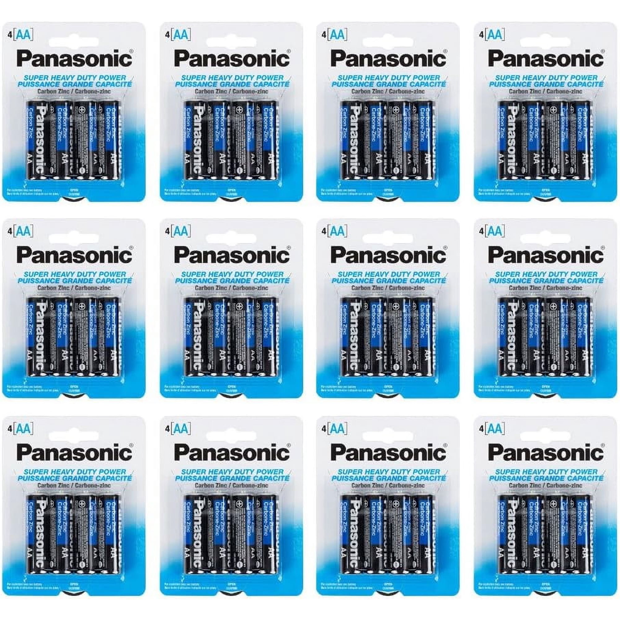 Panasonic AA Batteries Heavy Duty (48 Pack)
