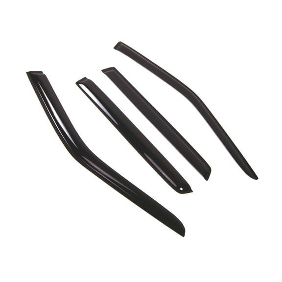 Tuningpros WD2-512 Outside Mount Window Visor Deflector Rain Guard Dark Smoke 4 Pcs Set For 2007-2015 Land Rover LR2