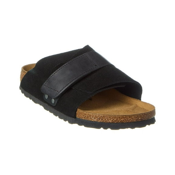 Birkenstock Kyoto Narrow Fit Suede Sandal, 39, Black