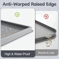 thumbnail image 6 of Cat Litter Mat 40" x 28" XL, Extra Large Silicone Mat for Litter Box, 1.38" Raised Edge Urine Proof Litter Trapping Mat Pad for Scatter Control, Soft on Kitty Paws, Protect Floor (Dark Grey), 6 of 18