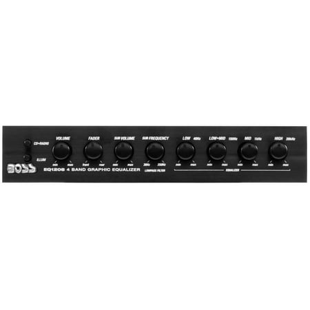 Boss Audio EQ1208 4-Band Preamp Equalizer (Best Audio Equalizer Settings)