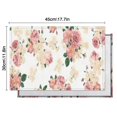 thumbnail image 5 of Pioneer Flower Floral Print Pattern Summer Placemats Table Placemats Set Of 6-Linen Kitchen Washable Placemats Table Mats 12x18 Inch Non-Slip Heat Resistant, 5 of 5