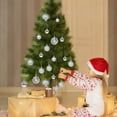 thumbnail image 3 of Fasiaou 1 Counts Plastic Christmas Ornament Balls Shatterproof Glitter Holiday Party Decor for Tree Home Office Hotel Festive Decorations Bulk, 3 of 6