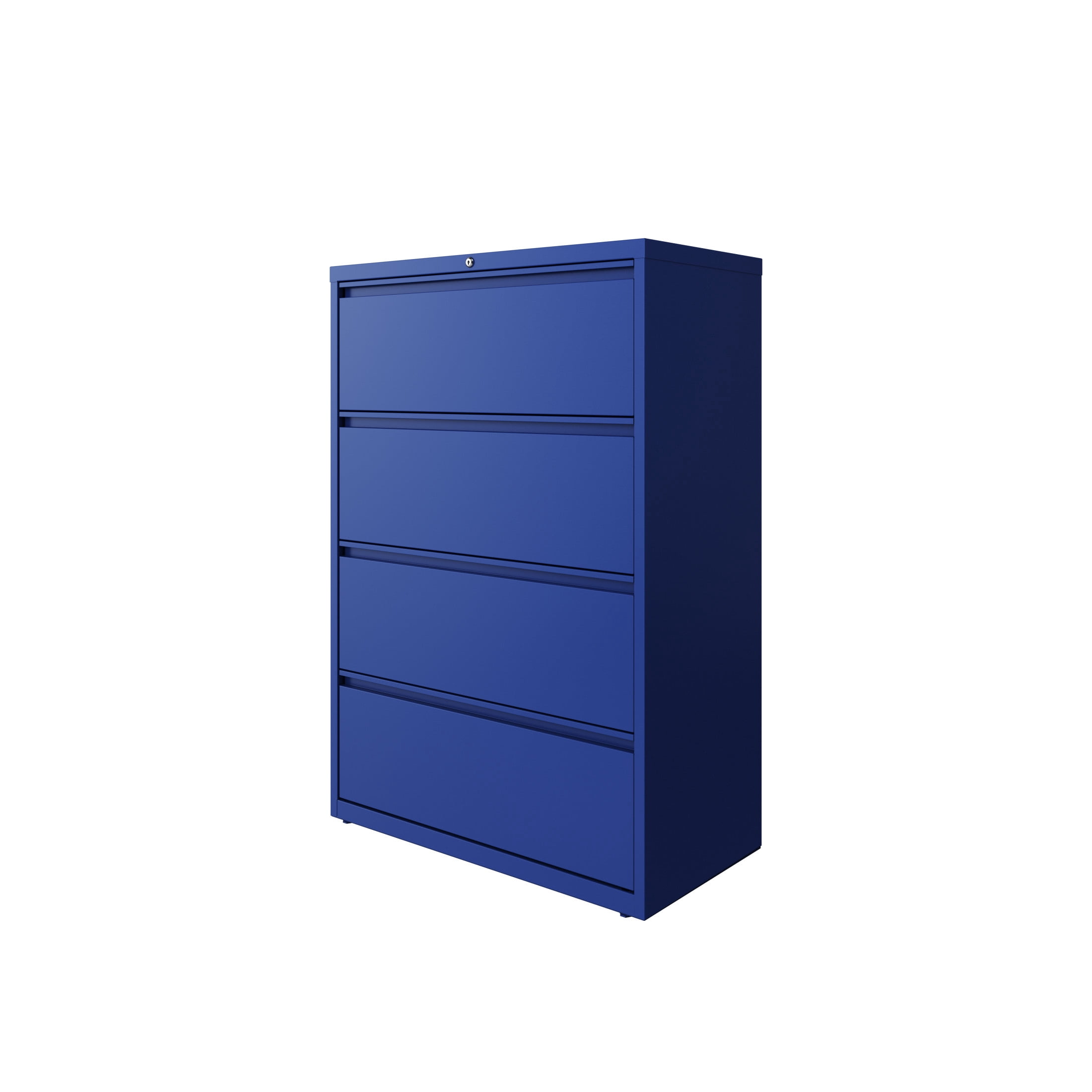 Hirsh 36 Inch Wide 4 Drawer Metal Lateral File Cabinet for Home and Office, Holds Letter, Legal and A4 Hanging Folders, Blue
