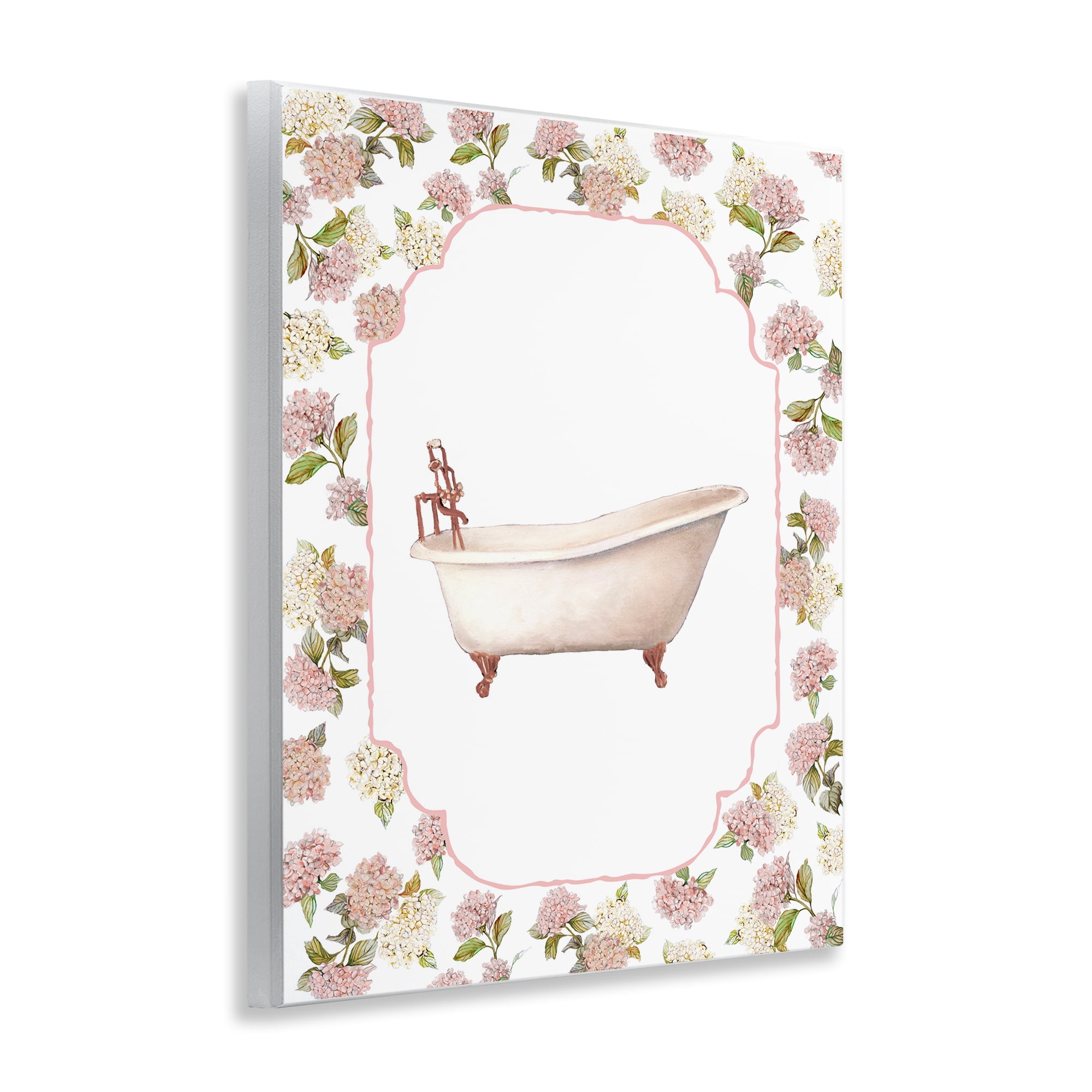 Stupell Industries Elegant Hydrangeas Bathtub Wall Plaque Art, design by Carol Robinson