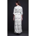 thumbnail image 2 of Bimba Robe Longue d'Été en Rayonne Imprimée Baleine Océan à Manches Kimono avec Fente - Medium, 2 of 6