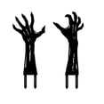 thumbnail image 2 of 2 Pack Scary Hands Lawn Stakes Halloween Decor Outdoor Garden Decor Zombie Graveyard Decor Perfect for House Party, Halloween Party, Garden Party, Outdoor Party (2D Flat), 2 of 8