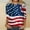 Wine, variant on Alllist Spring Tops for Women 2024 American Flag Crew Neck 3/4 Sleeve T-Shirts Summer Blouses