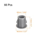 thumbnail image 2 of 66Pack 5mm(13/64") Plastic Hole Plugs Panel Flush Type Knockout Locking Plugs, Grey, 2 of 6