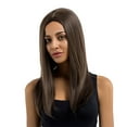 thumbnail image 5 of 22" Long Heat Resistant Synthetic Hair Middle Part 22in, 5 of 8