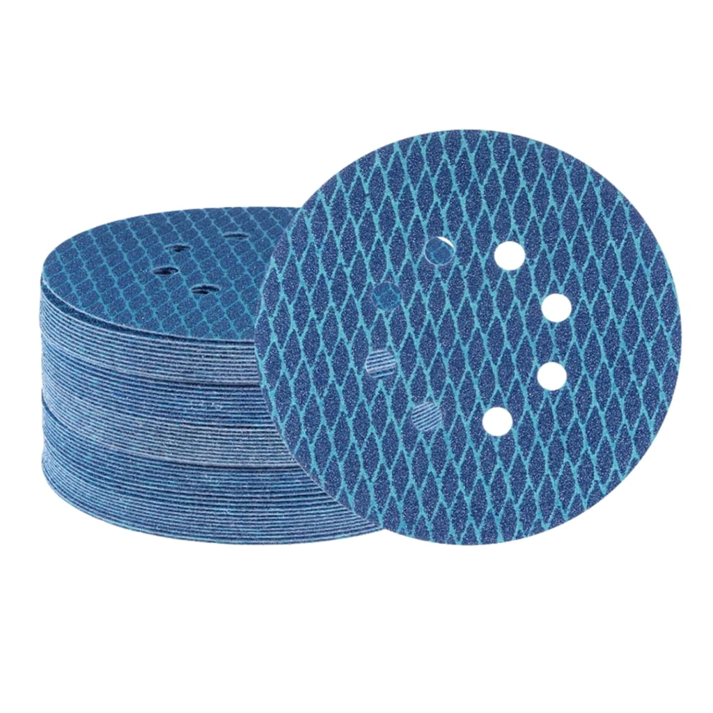 100Pcs/set Sanding Disc 5inch 125mm Orbital Sander Sandpaper 8 Hole Pad Abrasive Tool for Wood Metal Furniture