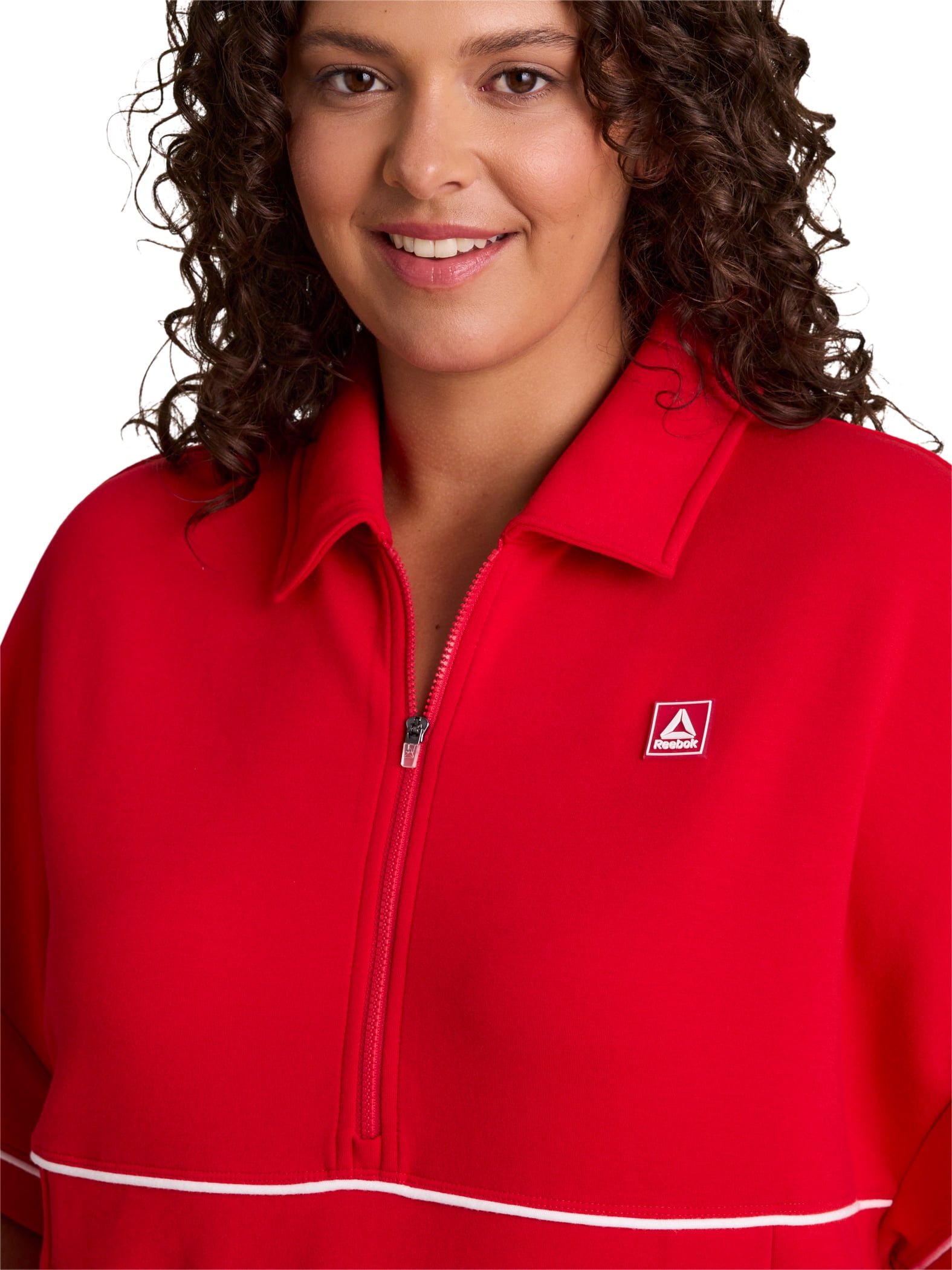 Reebok Women's Team Player Short Sleeve Oversize Pullover, Sizes XS-4X