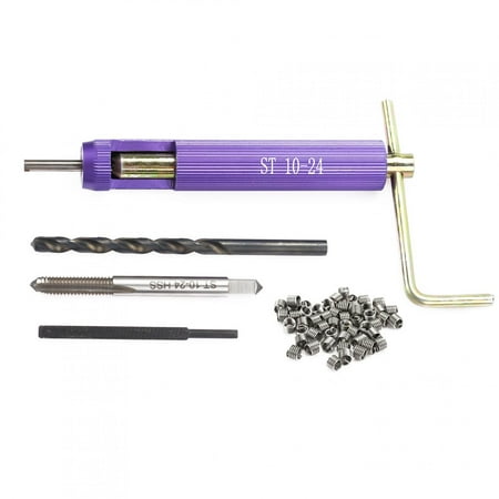 

50pcs Stainless Steel Coiled Wire Helical Screw Thread Inserts Kit Imperial 10-24UNC x 1.5D