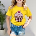 thumbnail image 2 of Gerichy Girls Short Sleeve T Shirts Girls Crew Neck Graphic Print Summer Short T-Shirts for Girls Valentine's Day Shirt T-shirt with Half Sleeves, 2 of 5