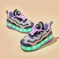 thumbnail image 4 of Kids Wheels Shoes with Lights Rechargeable Roller Skates Shoes Retractable Wheels Shoe LED Flashing Sneakers for Girls Boys Gift, 4 of 13