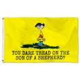 thumbnail image 3 of mokarier You dare tread on the son of a shepherd Flag Banner Outdoor Indoor Decoration Flag 3x5Feet Double Stitched Polyester with Brass Grommets, 3 of 5