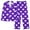 Purple, variant on VBTAPA Womens Pajama Sets Valentine's Day Sleepwear Cute Heart Printed Long Sleeve Button Down Shirt and Wide Leg Long Pants 2 Piece Pjs Set Lounge Sets with Pocket Blue XXXL