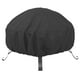 thumbnail image 2 of Cubierta transpirable para hoguera Cubierta protectora para hoguera Patio al aire libre Impermeable Durable a prueba de polvo Cubierta para brasero negro y pequeño Macarena Cubierta para pozo de fuego, 2 of 8