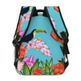 thumbnail image 3 of Haiem Tropical Jungle Flamingo Printed School Backpack,Casual Travel Lightweight Backpack,Durable Comfortable Multifunctional Backpack,Laptop Backpack, 3 of 5