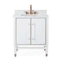 30" White Tenant Brand Charlotte Bathroom Sink Vanity