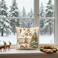 thumbnail image 4 of Funda De Almohada De Lino Fundas De Almohada Navideñas De 45x45cm, Decorativas, De Algodón Suave Y Con Cremallera Oculta, Para Decoración Festiva Del Hogar, Color Beige (1 Unidad) Rkxzt, 4 of 7
