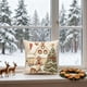 thumbnail image 4 of Funda De Almohada De Lino Fundas De Almohada Navideñas De 45x45cm, Decorativas, De Algodón Suave Y Con Cremallera Oculta, Para Decoración Festiva Del Hogar, Color Beige (1 Unidad) Rkxzt, 4 of 7