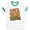 White/Kelly Green, variant on Let's Do the Yam Thing Ringer Tee Shirt Unisex Medium White/Black
